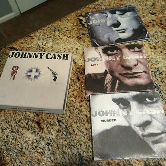 JOHNNY CASH LOVE GOD MURDER CD Box Set~ w One Previously unreleased in US Track - Picture 2 of 4